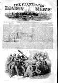 Original Old Antique Print 1846 Algeria French Siers Attacking Arab Encampment