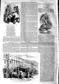 Original Old Antique Print 1846 Anti-Corn Law Petition Office Chancery Lane