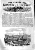 Original Old Antique Print 1846 St. George'S Harbour Grenada Ship Victorian