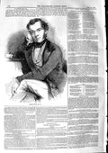Original Old Antique Print 1846 Portrait Richard Cobden Member Parliament 19th