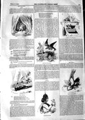 Original Old Antique Print 1846 Theatre Shoe Carriage Filbert Ogre Tom Eagle