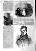 Original Old Antique Print 1846 Mr Liston Haymarket Theatre Pontefract Victorian