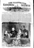 Original Old Antique Print 1846 Royal Visit Astley Queen Prince Albert Wales