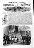 Original Old Antique Print 1846 King Louis Philippe National Guard Tuileries
