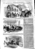 Original Old Antique Print 1846 Mr. Smith O'Brien House Commons Peers Entrance