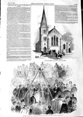 Antique Print *3158 1846 Church Seamen Port London Prince Albert Foundation