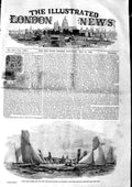 Original Old Antique Print 1846 Royal Thames Yacht Club Sport Gr 19th