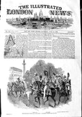 Original Old Antique Print 1846 Parade Inspection Siers James Wellington Albert