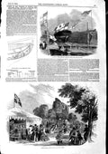 Original Old Antique Print 1846 Emperor Russia Yacht Isle Wight Chepstow Castle