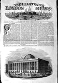 Original Old Antique Print 1846 Merchant'S Exchange Buildings New York America
