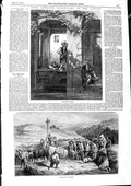 Old Antique Print 1846 Art Exhibition Louvre Ducks Children Concoy Leleux 19th