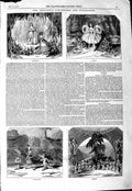 Original Old Antique Print 1847 Christmas Pantomimes Haymarket Drury Princess