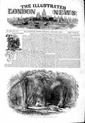 Old Antique Print 1847 Van Diemen Land Fern Tree Valley Mount Wellington 19th