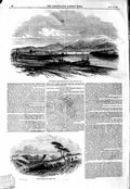 Old Antique Print 1847 Van Diemen'S Land Hobart Town Kangaroo Bay Vedras 19th