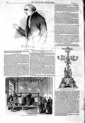 Original Old Antique Print 1847 Cork Soup House Candelabra Pekenham Gurney 19th
