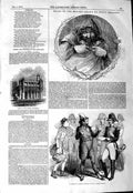 Old Antique Print 1847 Chapel Bridge Wakfield Lemaitre St. James Theatre 19th