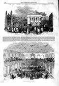 Old Antique Print 1847 Cambridge Chancellorship Election Senate College 19th