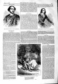 Original Old Antique Print 1847 Signor Coletto Lammermoor Fraschini Romance