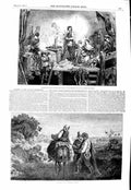 Old Antique Print 1847 Andrea Del Sarto Madonna Del Sacco Spanish Beggars 19th