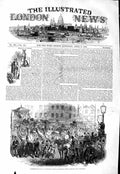 Original Old Antique Print 1847 Procession Hughes Theatrical Elephants Camels