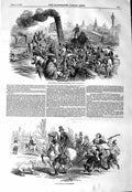 Original Old Antique Print 1847 Easter River Thames Greenwich Boats Blackheath