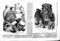 Old Antique Print 1847 British Museum Peruvian Vessels Mexican Antiquitie 19th