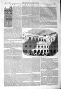 Original Old Antique Print 1847 Exterior House Lords Court Paneling Williams