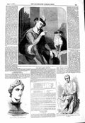Old Antique Print 1847 Head Apollo British Museum Statue Buxton Man Dog 19th
