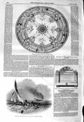 Old Antique Print 1847 Gran Uile Steamer Ship Wreck Ceiling Italian Opera 19th