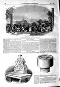 Original Old Antique Print 1847 Desert Drury Theatre Brett Electric Telegraph