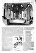 Original Old Antique Print 1847 Stables Chantilly Joseph George Hellmesburger