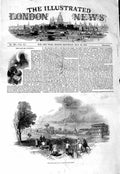 Original Old Antique Print 1847 Manchester Horses Race Course Sport Victorian