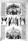 Old Antique Print 1847 Military Bazaar Regent'S Marchioness Londonderry 19th