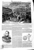 Original Old Antique Print 1847 Major-General Scott French Siers Algiers War