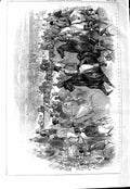 Original Old Antique Print 1847 Ascot Horse Races Royal Cortege Sport Victorian