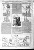Original Old Antique Print 1847 Kabylia Bougie Ramparts Mountains Siers Ships