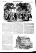 Old Antique Print 1847 Scene Foscari Italian Opera Bouffe Newcastle Prize 19th