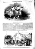 Original Old Antique Print 1847 Harry Smith Whittlesea Majesty Theatre Elemens