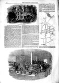Original Old Antique Print 1847 Holland House Kensington Sale India Pine-Apples