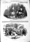 Original Old Antique Print 1847 Verdi Opera Theatre Jenny Lind Masnadieri L 19th