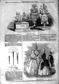 Original Old Antique Print 1847 Goodwood Prize Plate Starting Telegraph Fashion