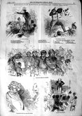 Old Antique Print 1847 Metropolitan Election Hustings Cleavers Electors 19th