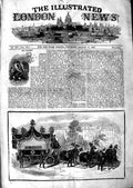 Original Old Antique Print 1847 Funeral Mr O'Connell Horses Hearse Ireland 19th