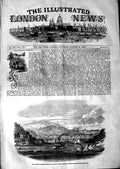 Original Old Antique Print 1847 Queen Royal Squadron Ships Dartmouth Harbour