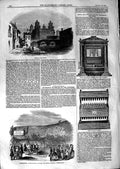 Original Old Antique Print 1847 Ferrara Castle Guildford Reigate Railway 19th