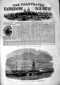 Old Antique Print 1847 Queen Royal Yacht Ship Entering Fleetwood Harbour 19th