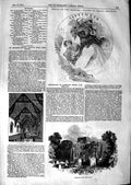 Old Antique Print 1847 St. Andrew'S Church Langton Lanercost Priory Elvan 19th