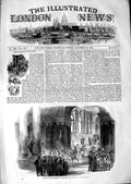 Old Antique Print 1847 Arrival Queen Christina Royal Palace Madrid Spain 19th