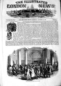 Old Antique Print 1847 Interior View Stock Exchange Men Meeting Building 19th