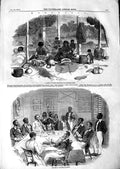 Original Old Antique Print 1847 Mosquitia Honduras Woolwa Indians Bluefield 19th